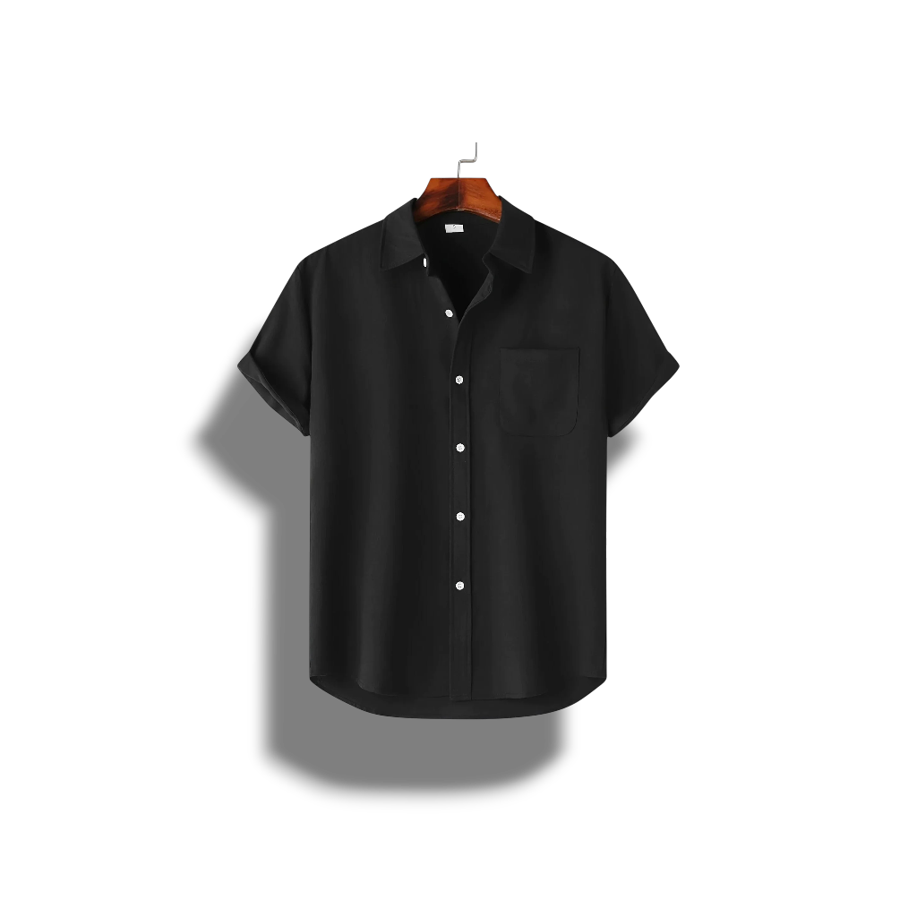 Ursula - Stylish Men's Short-Sleeved Shirt with Chest Pocket