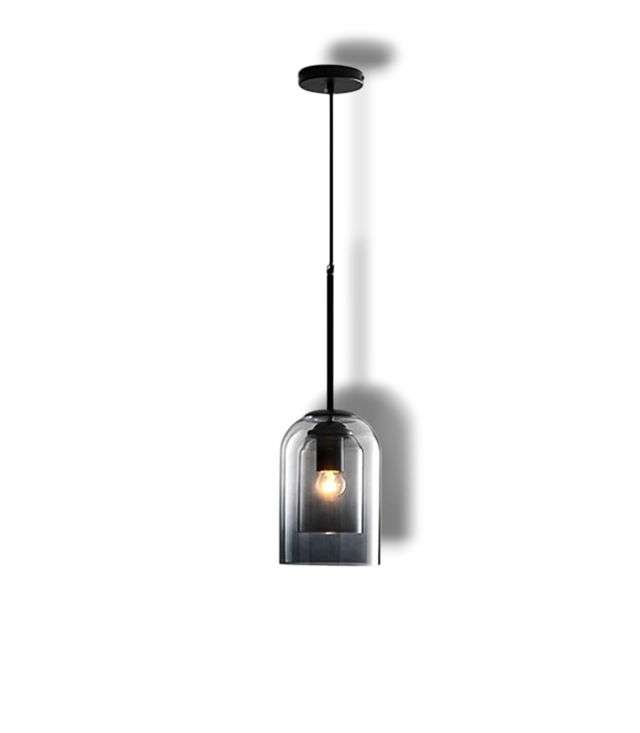 Vetro – Mid-Century Double Glass Pendant Light