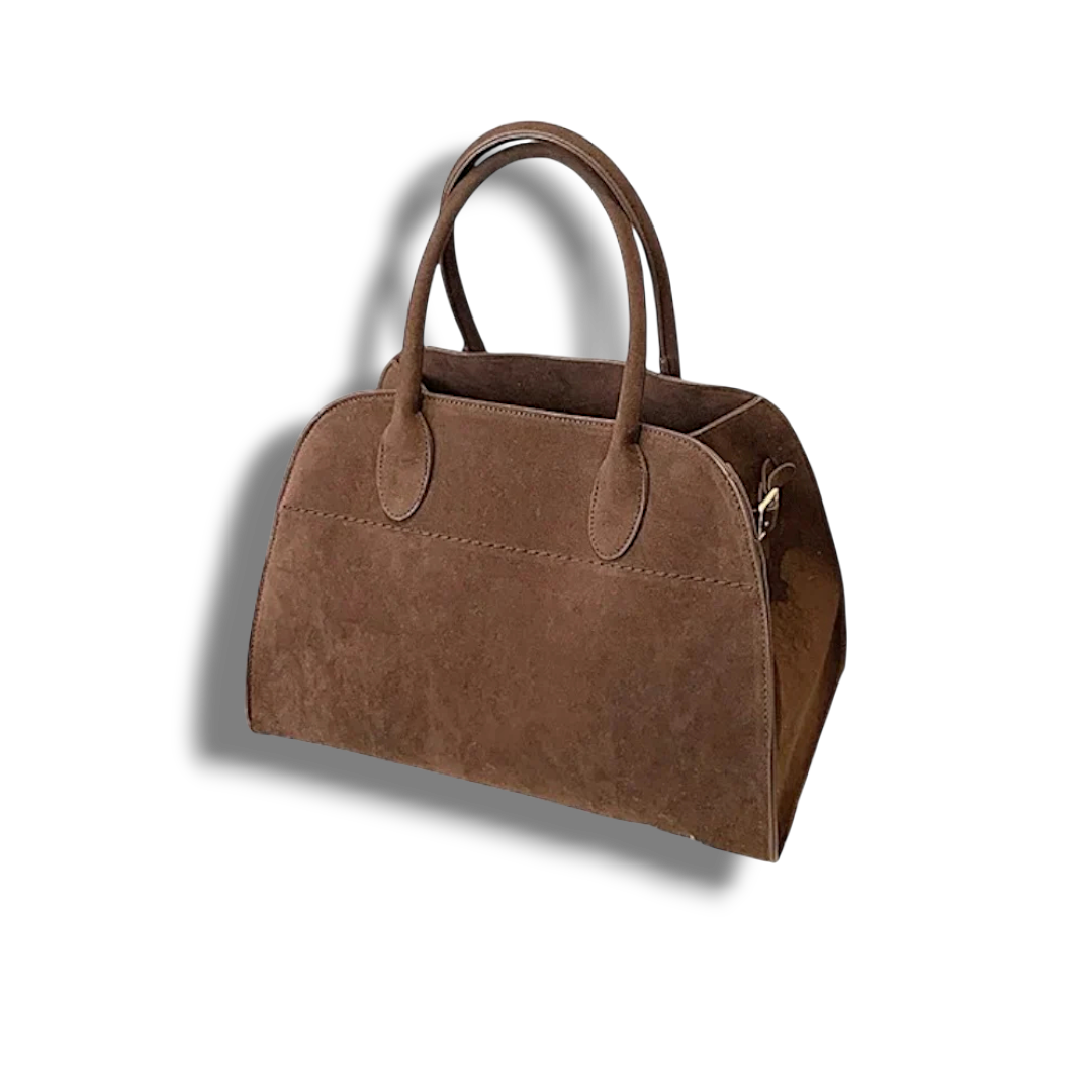 Tessella - Elegant Double Strap Velvet Bag for Stylish Outings