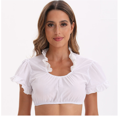 Nerisse - Traditional Oktoberfest Dirndl Blouse for Women with Elegant Design