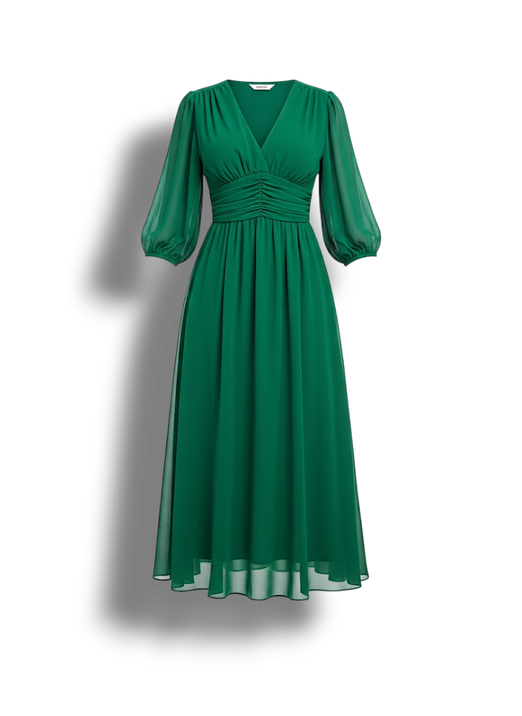 Hayley - Luxurious Elbow-Length Dress for Women in Elegant A-Line Style