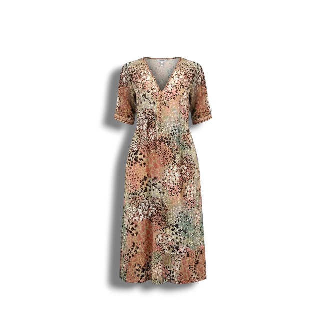 Harper - Vibrant Floral Dress with Flowing Silhouette and Eye-catching Design
