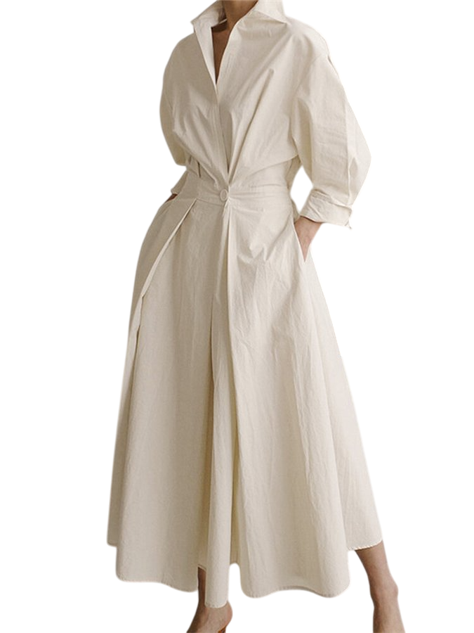 Anwen- Elegant Vintage-Inspired Women's Dress with Timeless Design and Lightweight Fabric