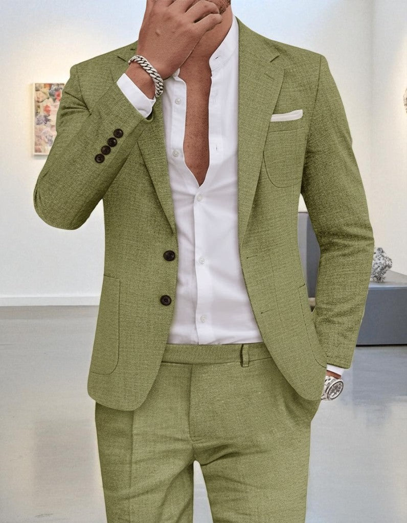Roberto - Luxury Linen Suit for Men with Contemporary Design