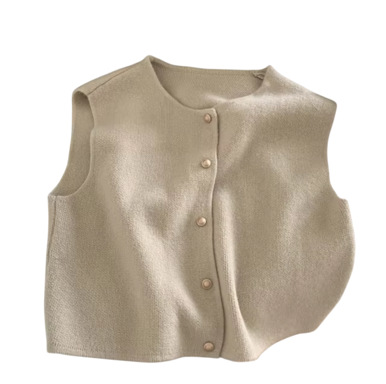 Blanche - Elegant Knitted Sleeveless Vest for Stylish Layering