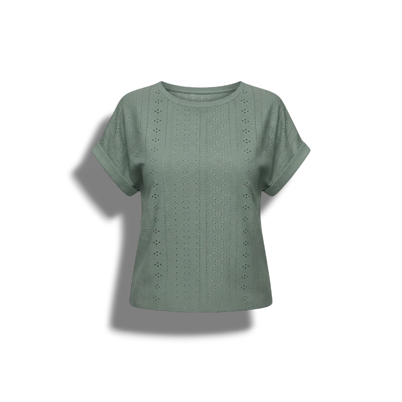 Charmaine - Stylish Summer Women's T-shirt with Elegant Detailing