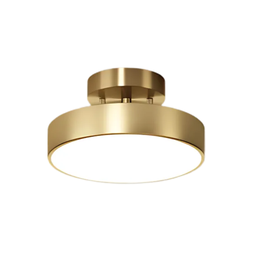 Lightura - Gold Ceiling Light Fixture With Modern Round Design