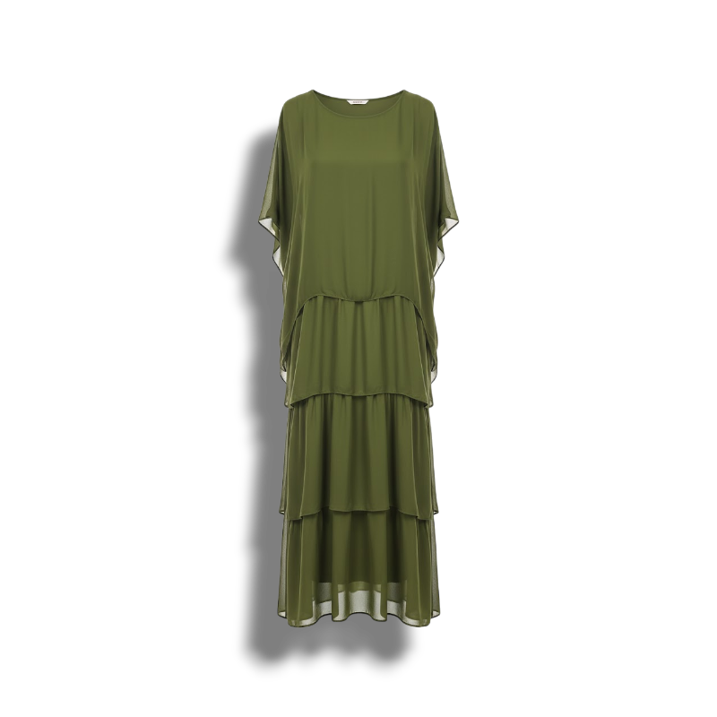 Nadia - Elegant Chiffon Dress with Beautiful Layers for Special Occasions
