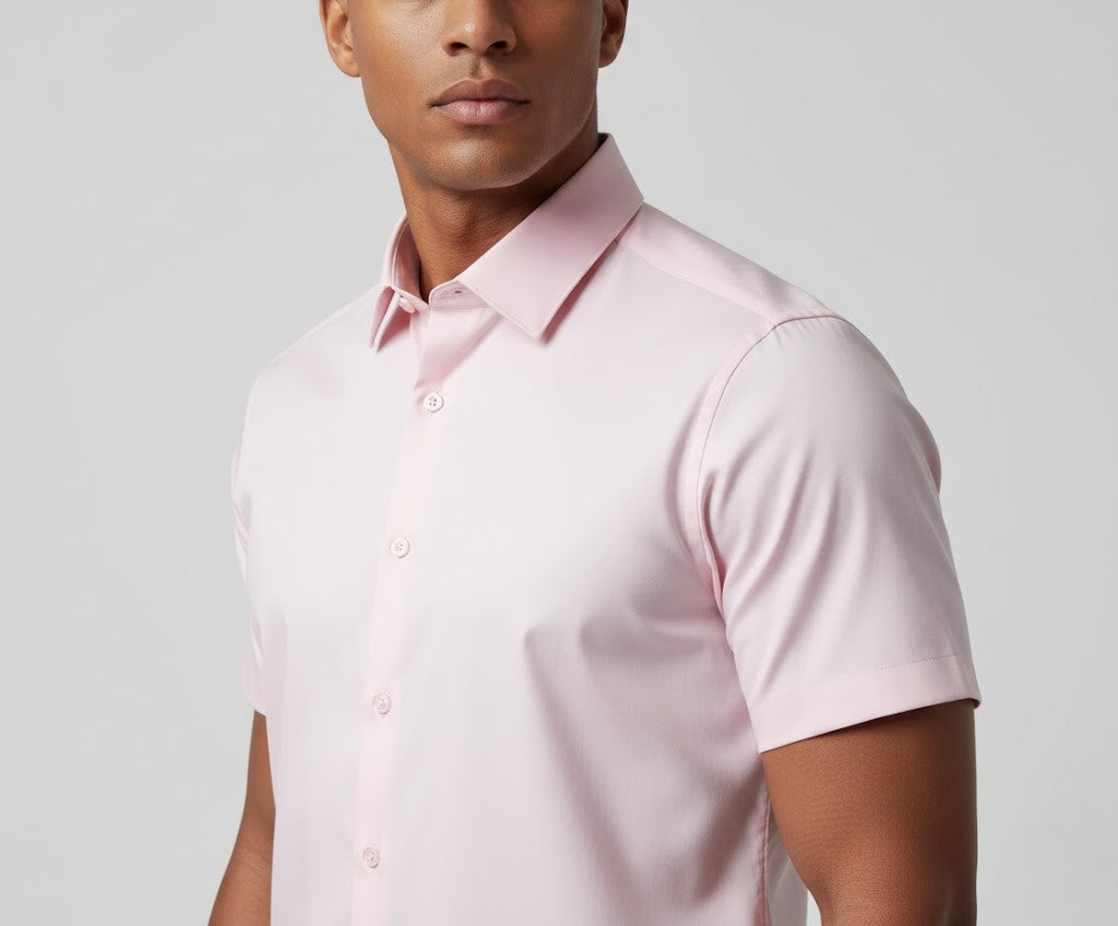 Alfred - Stylish Men's Short Sleeve Wrinkle-Free Shirt for All-Day Comfort