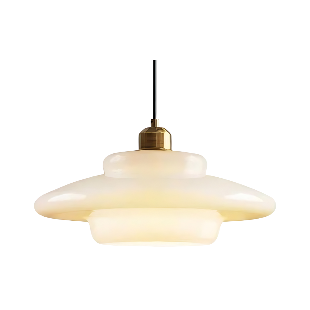 Flamora - Art Deco Pearl Pendant Lamp With Soft Ambient Glow
