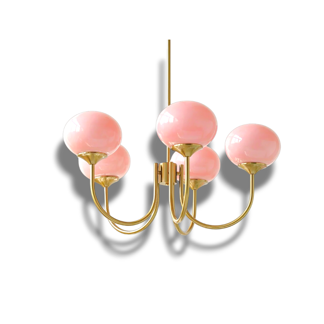 HaloLoom - Elegant Marshmallow Chandelier with Soft Glow and Modern Design