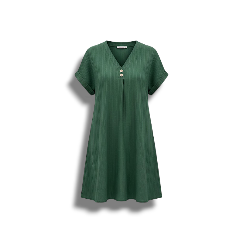 Victoria - Stylish V-neck Dress for Any Occasion in Vibrant Colors