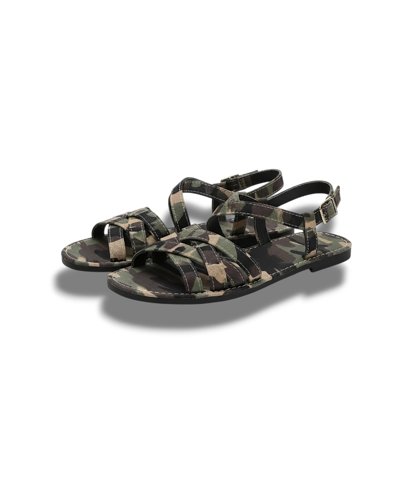Jovita - Comfortable Flat Women's Sandals with Hook-and-Loop Closure