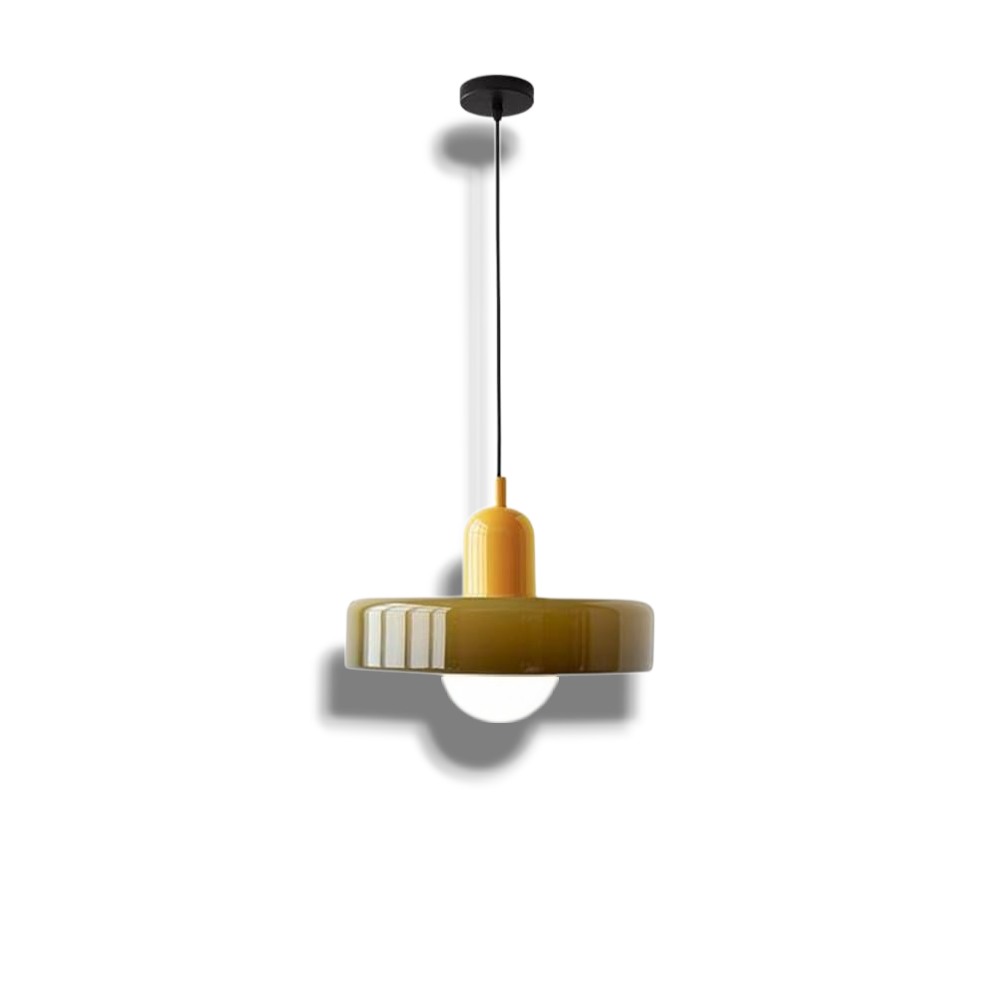 GleaMore - Bauhaus Pendant Light in Stylish Colored Glass