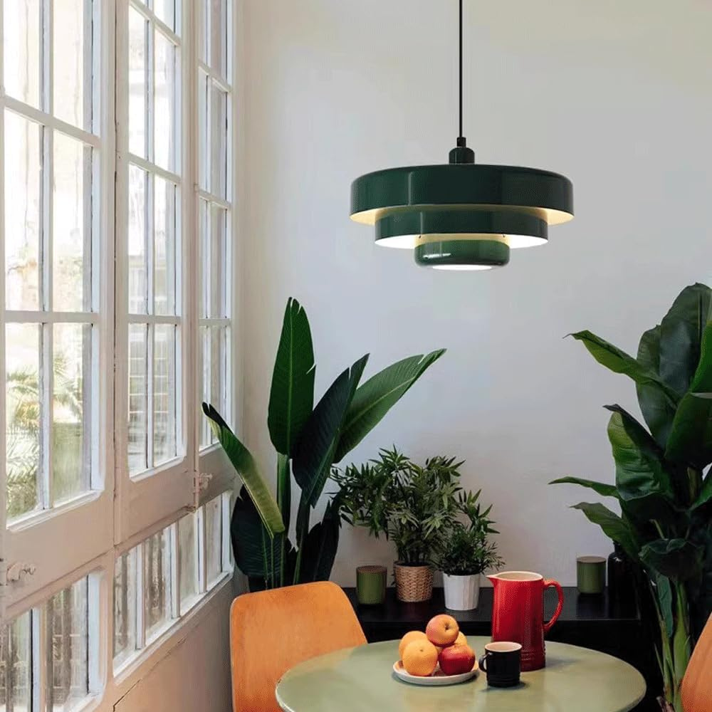 Havenvale - Nordic Pendant Lamp In Deep Green With Soft Glow