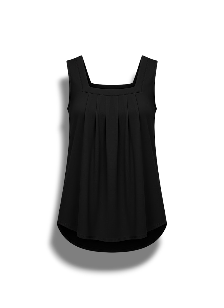 Kyra - Stylish Sleeveless Top with Square Neckline and Flattering Fit