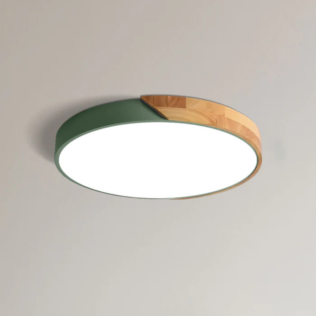 Matellis - Nordic Wood Led Ceiling Light In Scandinavian Style