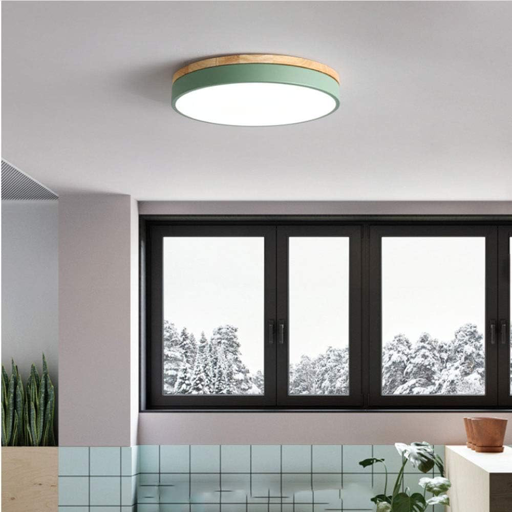 Sheetara - Scandi Natural Ceiling Light With Wood Ring LED