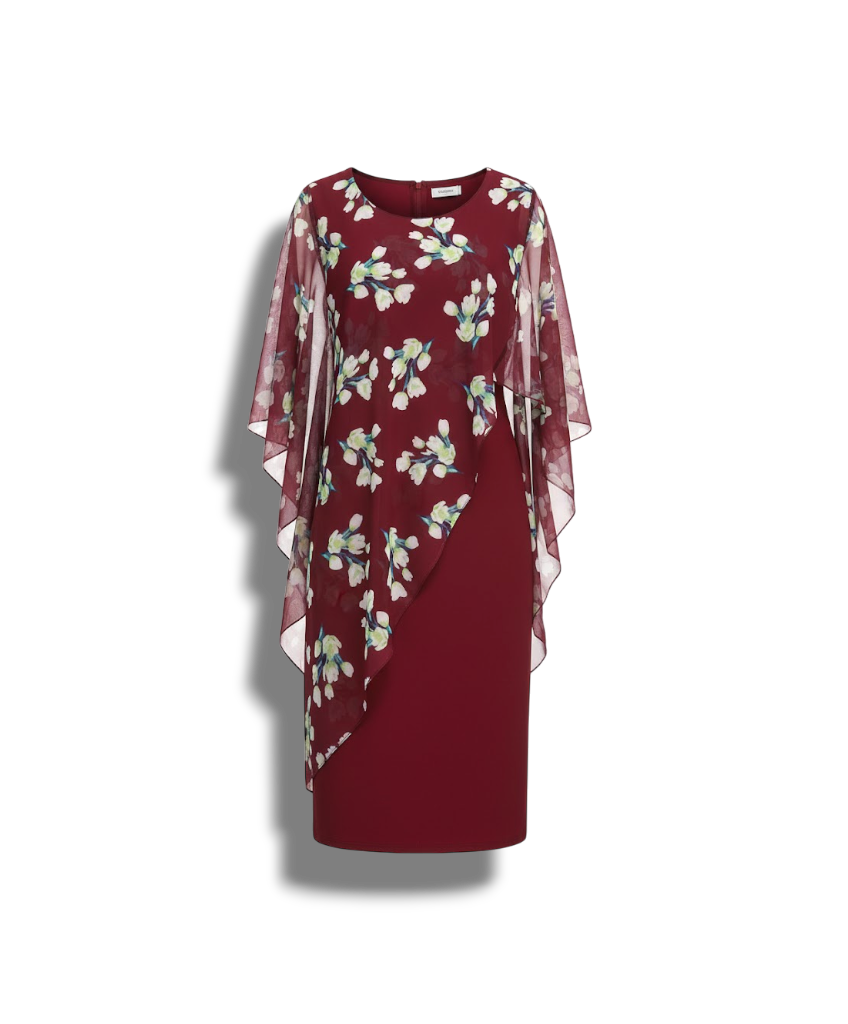 Glenda - Elegant Floral Chiffon Women's Dress for Any Occasion
