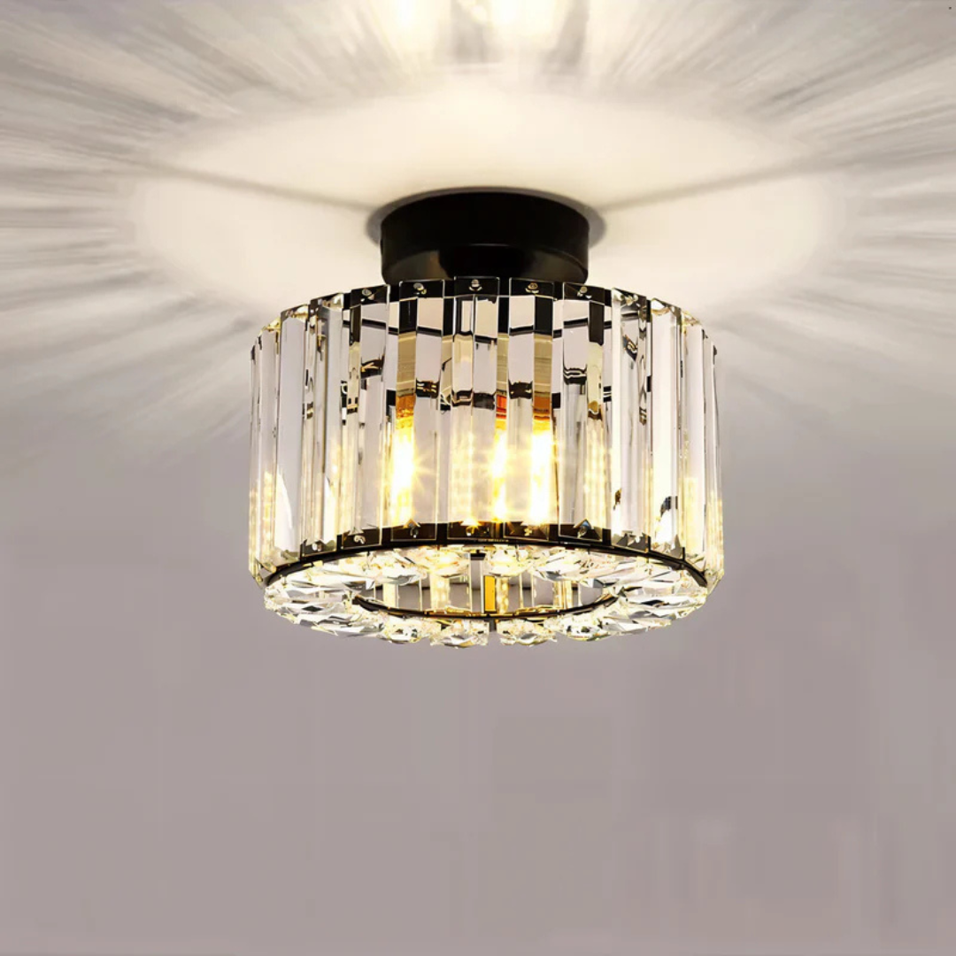 Sparkora - Luxe Crystal Ceiling Lamp With Sparkling Finish
