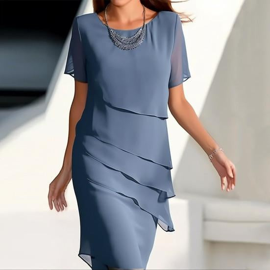 Nessa - Elegant Women's Dress with Layered Design and Comfortable Fit