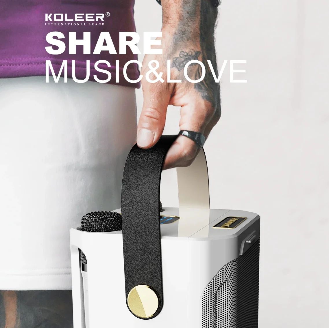 Clovia - Karaoke Bluetooth Speaker Portable 360 Degree Stereo
