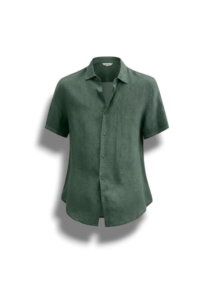 Mortimer - Stylish Men's Short-Sleeved Linen Shirt for Ultimate Comfort