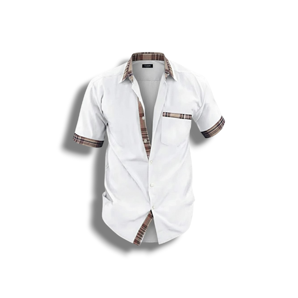 Neil - Stylish Men's Short-Sleeved Shirt for Casual and Semi-Formal Wear