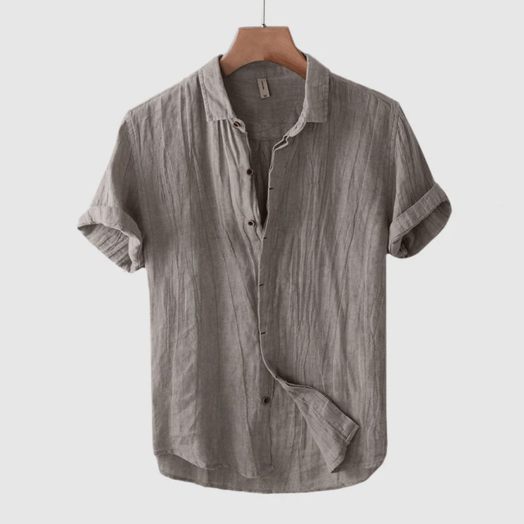 Tyron - Stylish Short Sleeve Linen Shirt for Effortless Summer Looks