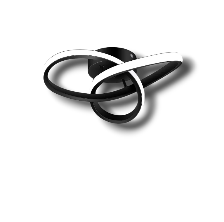 Soapore - Modern LED Ceiling Light - Creative Two Ring Design Fixture