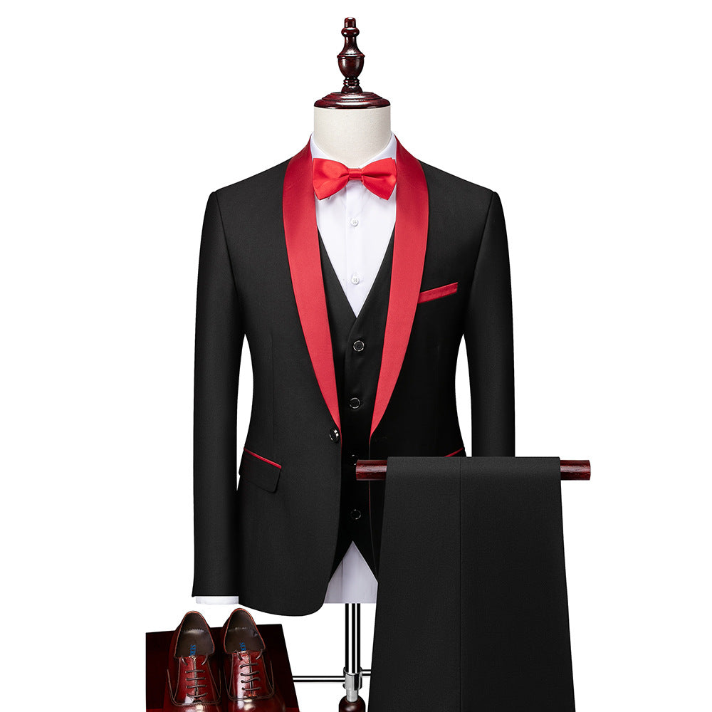 Finnick - Stylish 3-Piece Slim Fit Suit Set for Men in High-Quality Wool