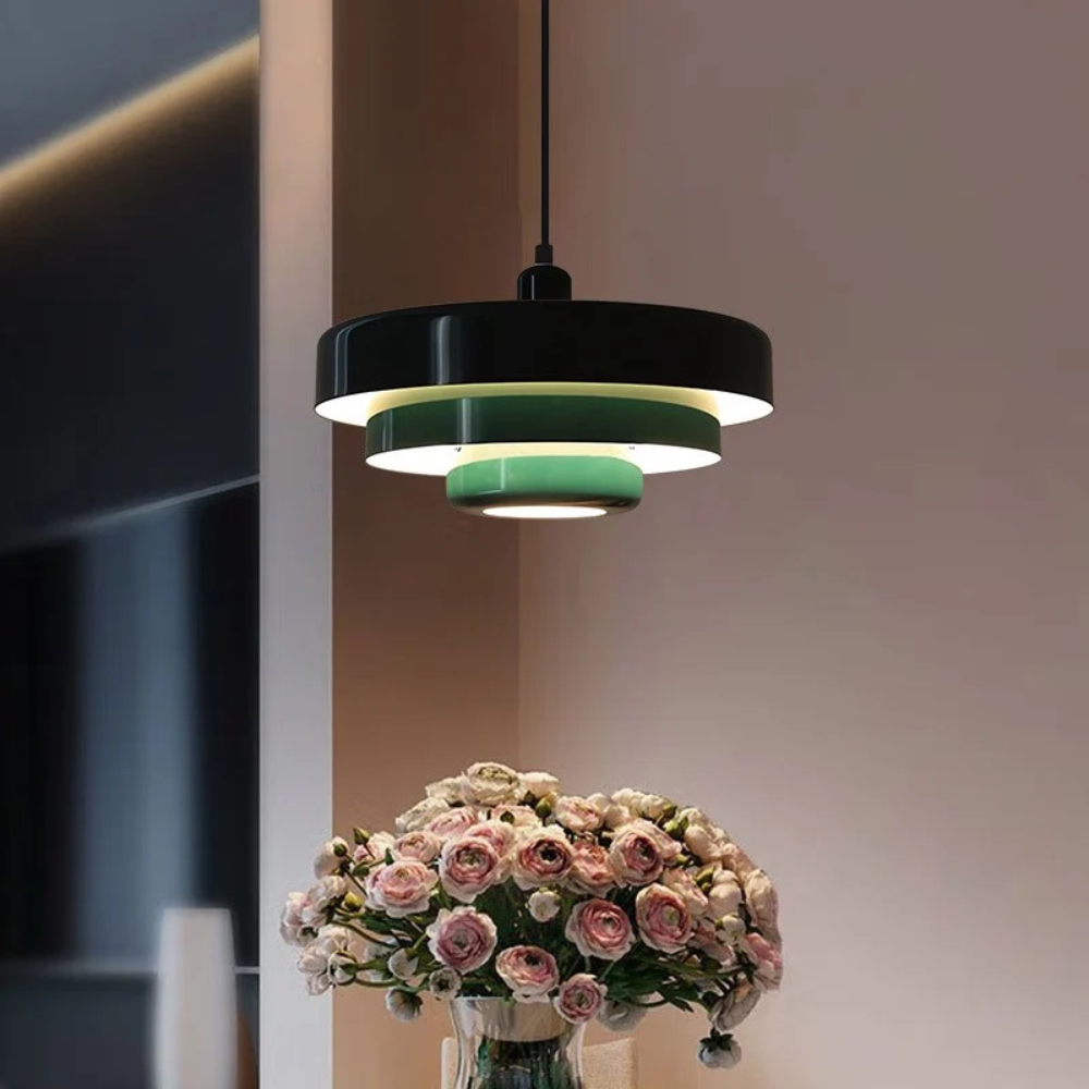 Havenvale - Nordic Pendant Lamp In Deep Green With Soft Glow