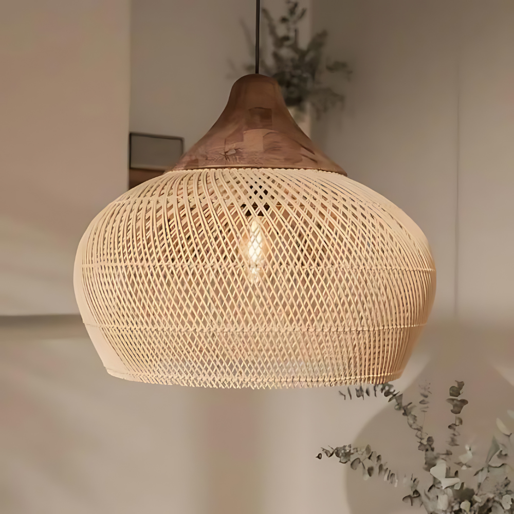 Luminis - Handwoven Rattan Pendant Light For Warm Ambience