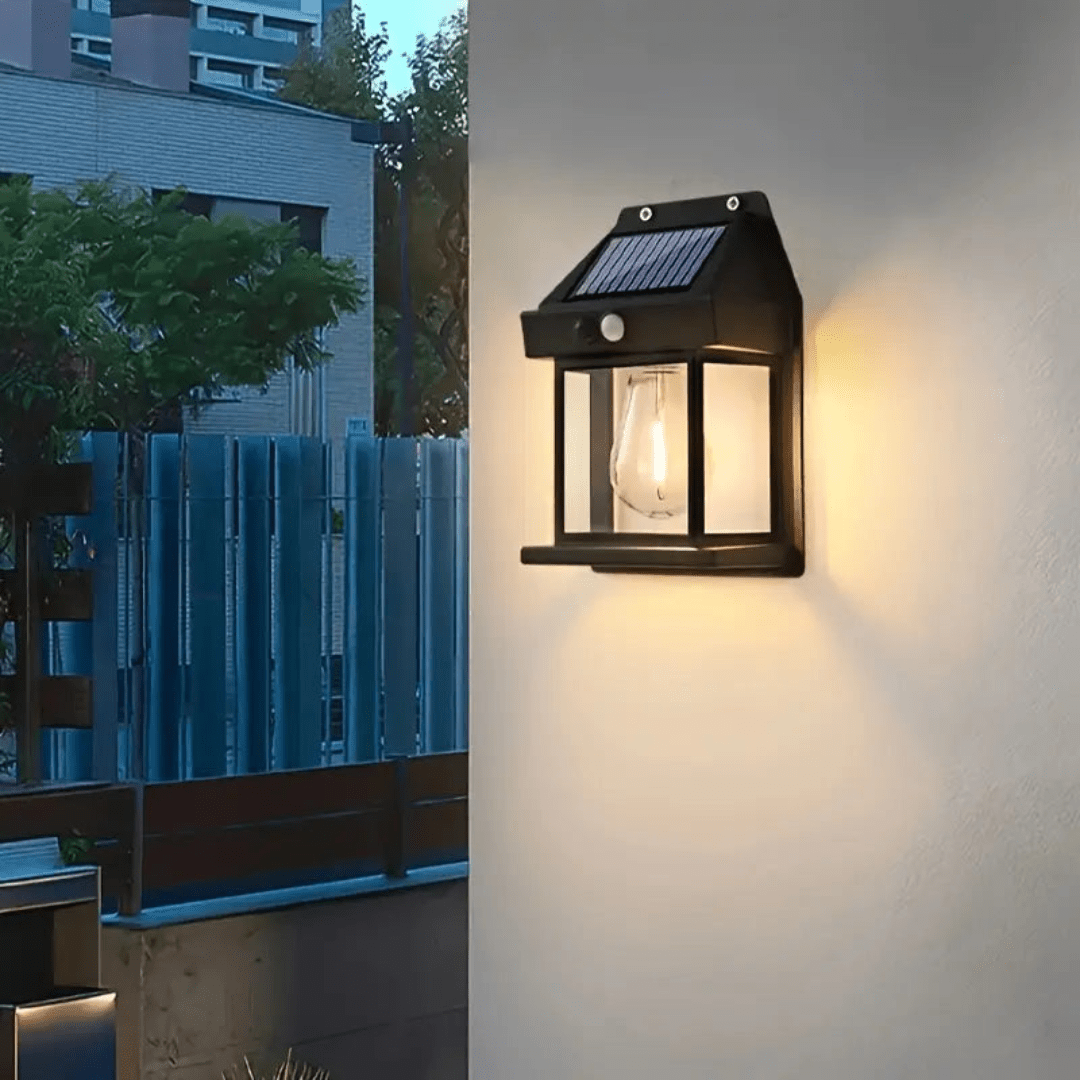 Brillence - Modern Solar Wall Lantern Waterproof With Motion Sensor