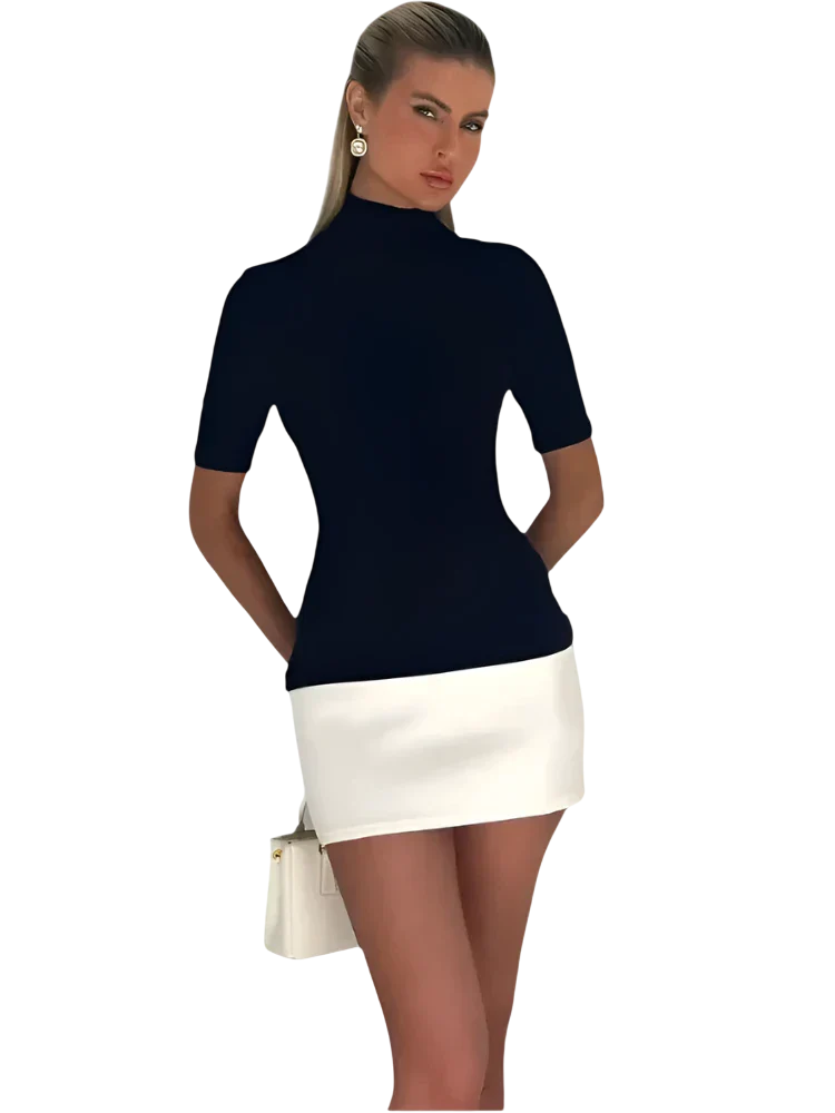 Elita - Effortlessly Chic Tailored Fit Women's Mini Dress