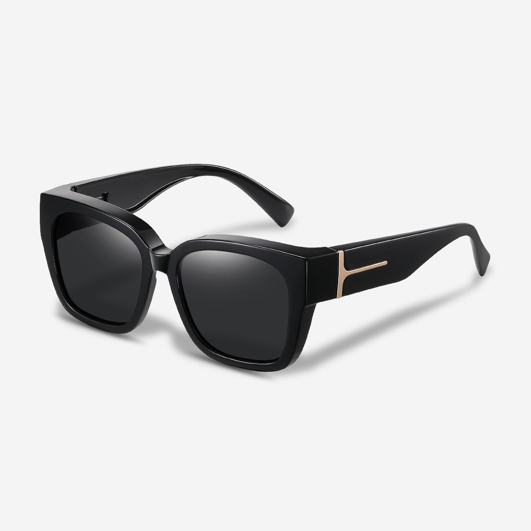 Ashleigh - Stylish Clip-On Sunglasses for Prescription Eyewear Users