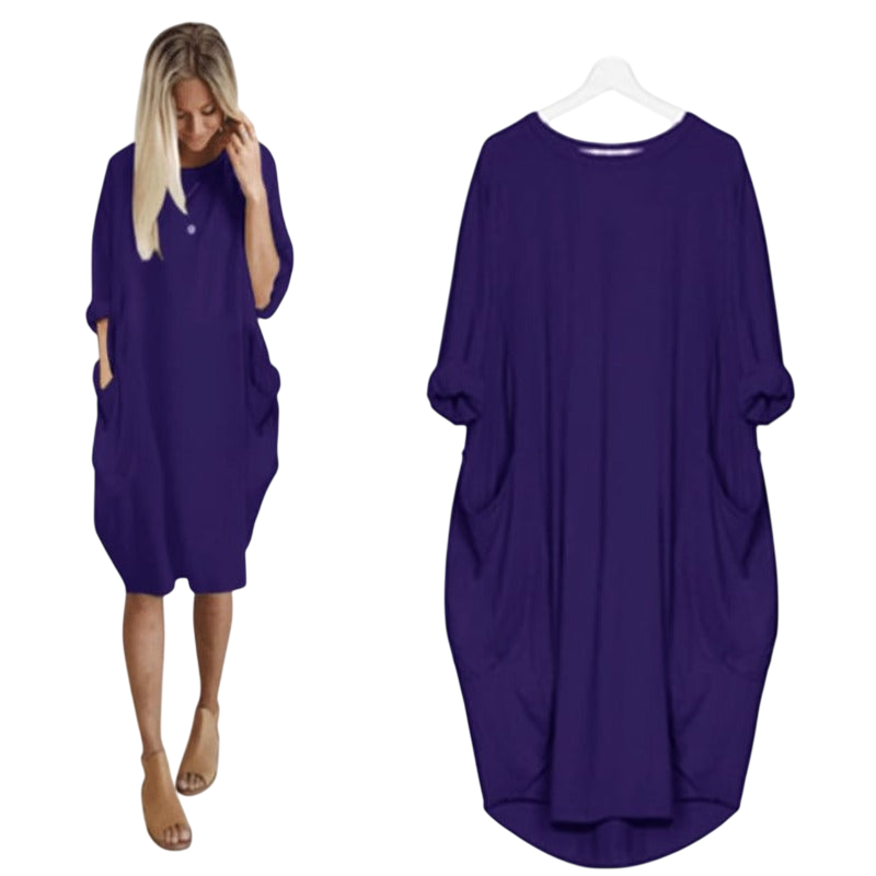 Aerith - Stylish and Comfortable Casual Women's Dress with Pockets