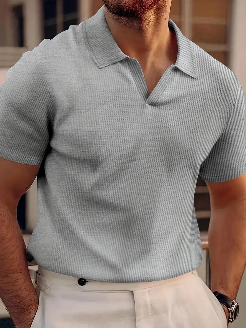 Rocco - Casual Men's Linen Polo Shirt for Stylish Comfort