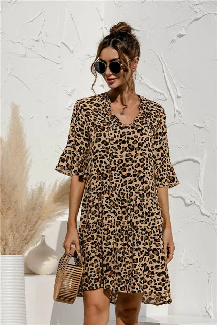Isley - Vibrant Summer Floral Dress for Women with Breezy Elegance