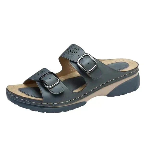 Calla - Stylish Open-Toe Platform Sandals with Adjustable Buckle Straps