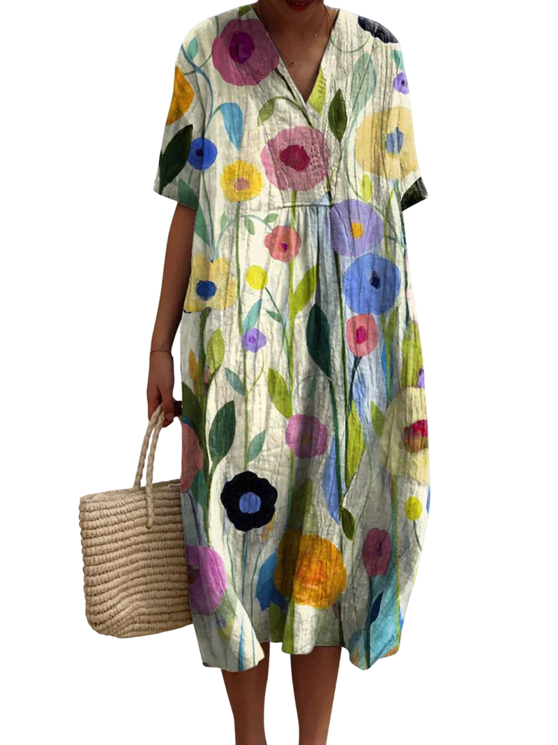 Betty - Stylish Summer Dress with Vibrant Floral Pattern