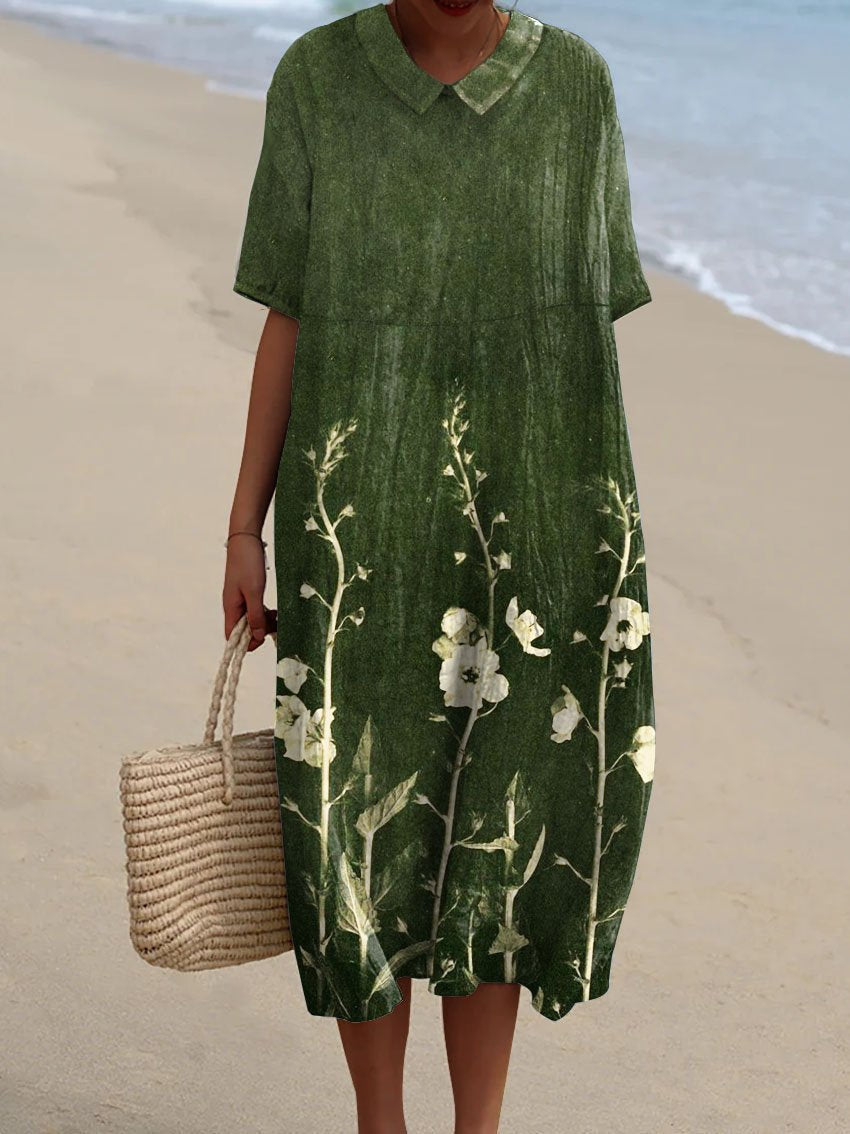 Kailani - Colorful Flowing Spring Dress With Floral Design