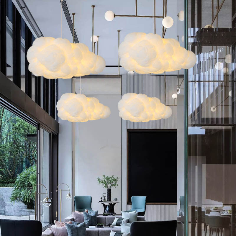 Tubella - White Cloud Ceiling Lamp For Bedroom Decor