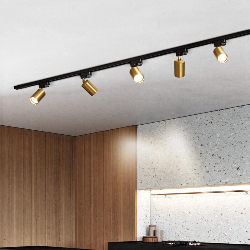Moonpath - Modern Black Metal Ceiling Light with Adjustable Spotlights