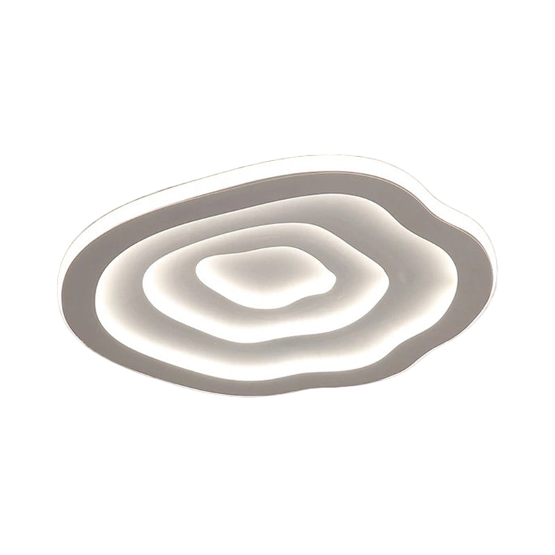 Wallure - Curved Acrylic Ceiling Light LED White Flush Mount Warm