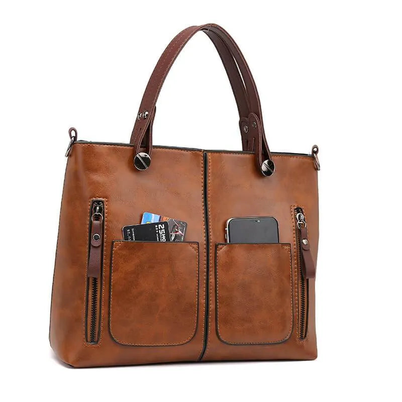 Marina - Sophisticated Women's Leather Shoulder Bag for Every Occasion
