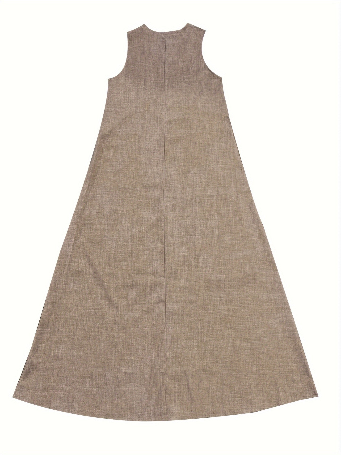 Alonia - Casual Women's Linen Maxi Dress for Summer Days