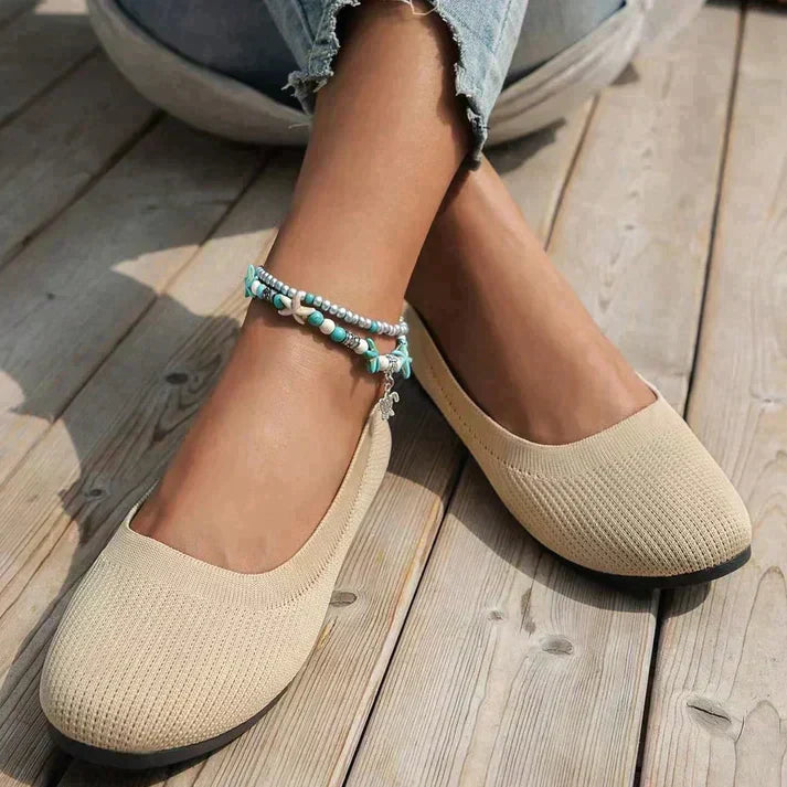 Dewi - Stylish Orthopedic Ballerina Flats for All-Day Comfort