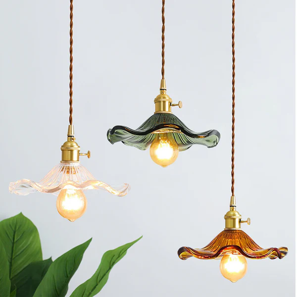 Coverra - Hibiscus Glass Pendant Lamp For Ambient Glow
