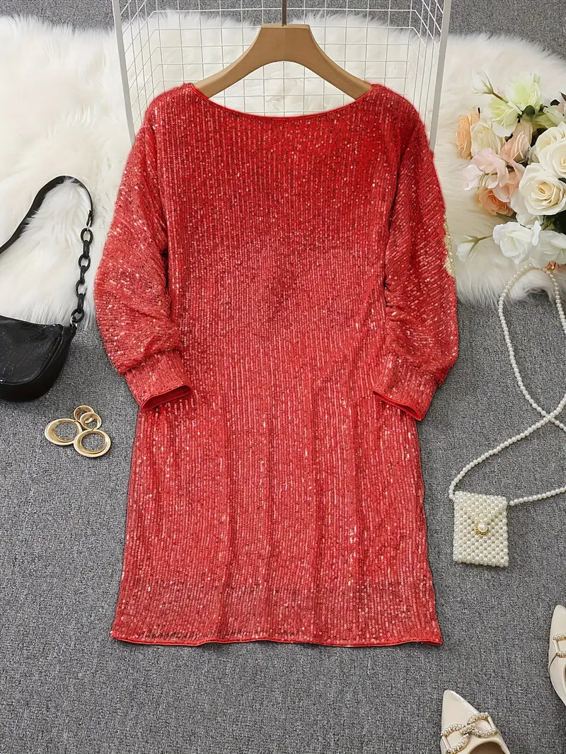 Anna - Shiny One-Shoulder Mini Dress for Stunning Occasions